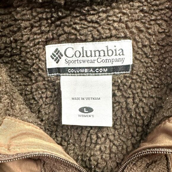 Columbia Women’s Fleece Mock Neck Full Zip Vest - Size Large - Picture 3 of 3